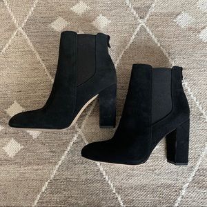 Sam Edelman Black Suede Booties